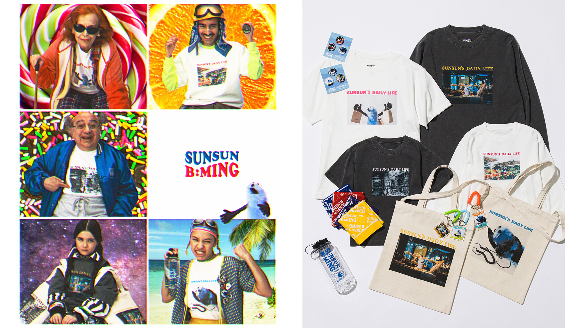 【新品未開封タグ付】スンスン　ビームス　コラボ　Tシャツ ブラック　S B:MING by BEAMS（ビーミング by ビームス）PUPPET SUNSUN × B